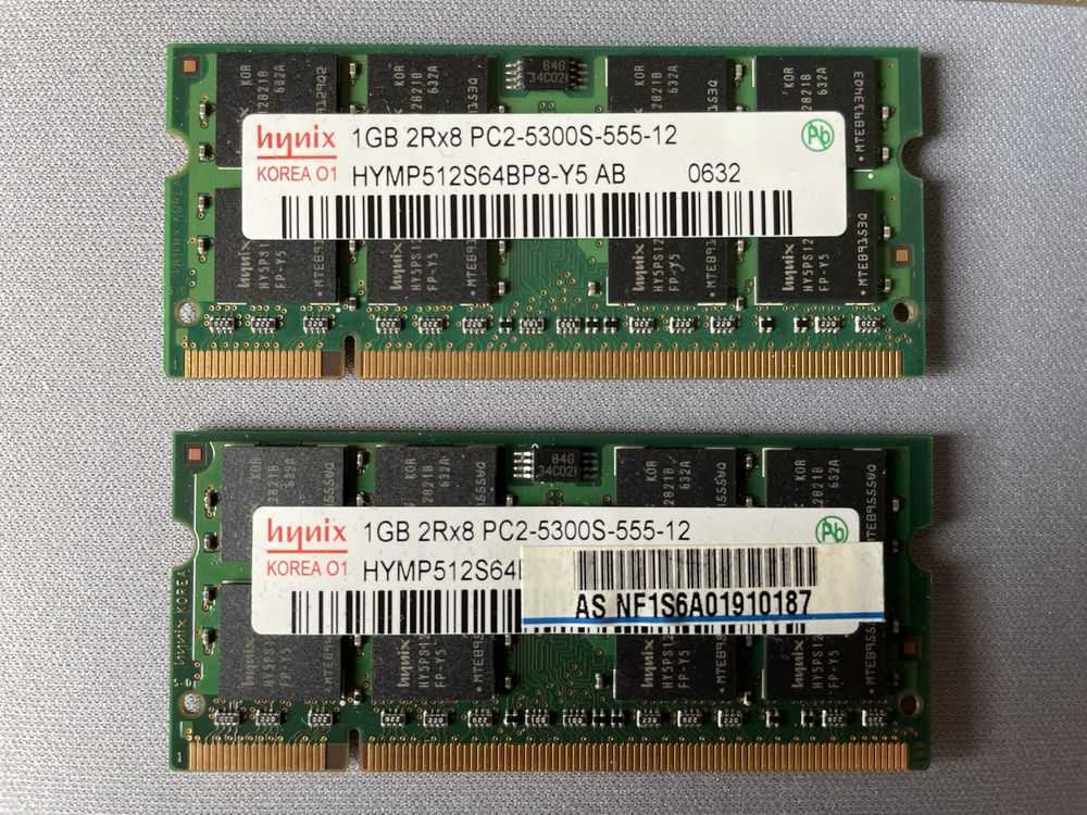 Memorias RAM PC-100 / PC-133 / PC-3200U / PC2-5300S