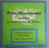 vinil: “Felix Mendelssohn - Sinfonias nº 1 op.11 e nº 4 op.90”