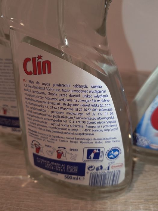 Clin płyn do mycia powierzchni szklanych