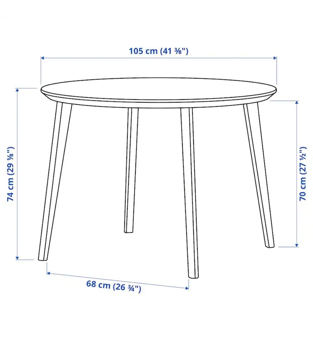 Mesa refeição IKEA LISABO nova