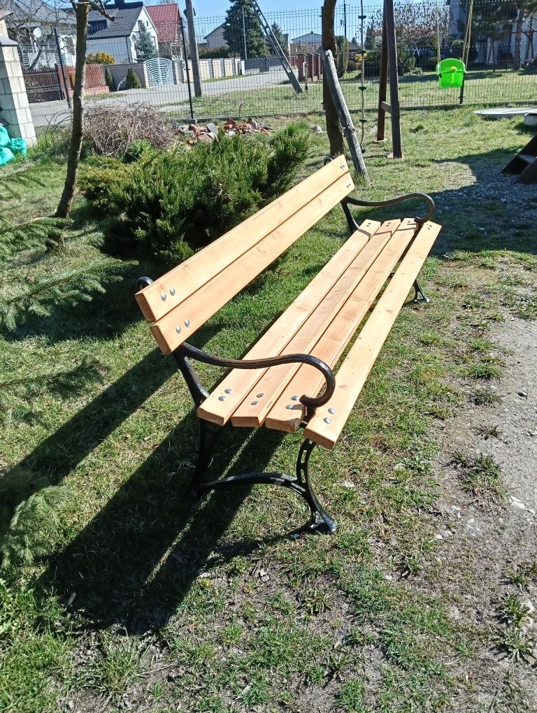Ławka ogrodowa  żeliwna