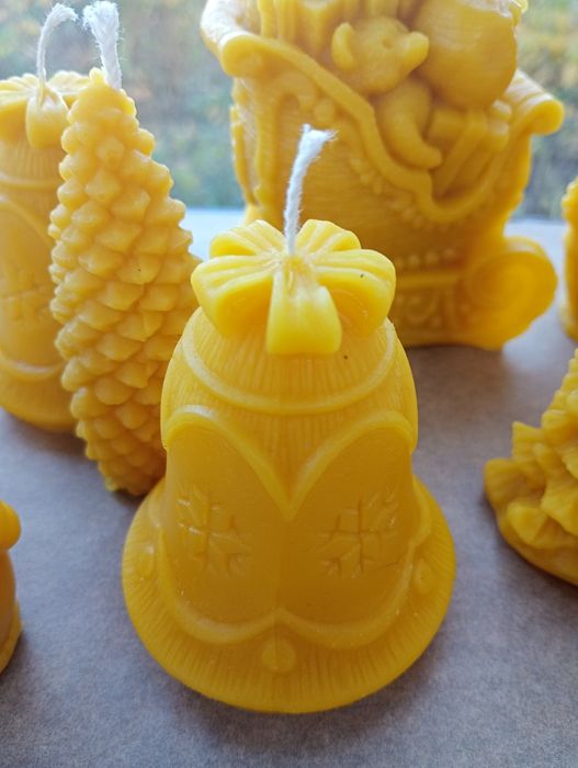 Świeczki z wosku pszczelego