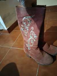 Botas tapadas rosa