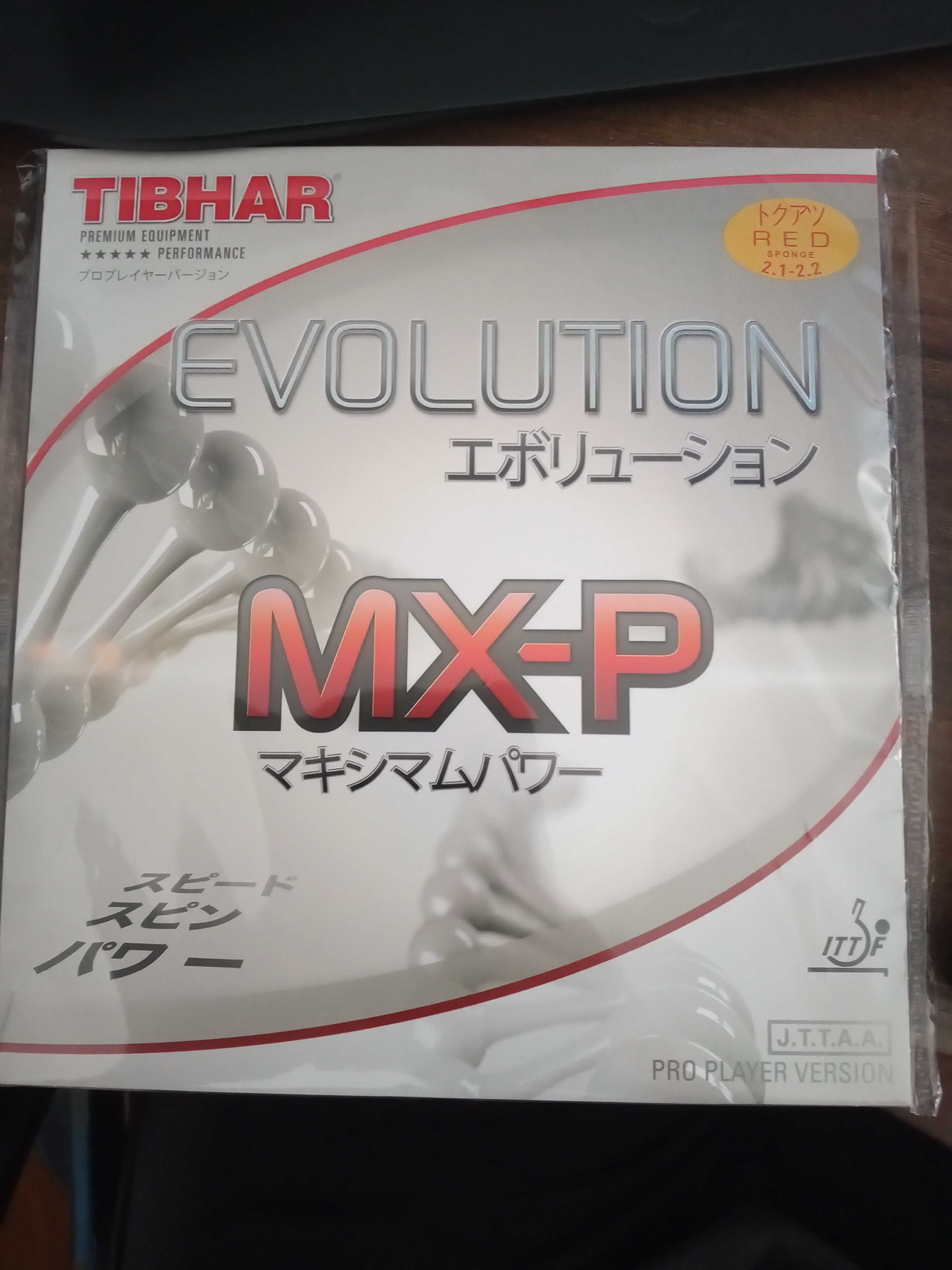 Guma okładzina do tenisa stołowego Tibhar evolution MX-P max czerwona