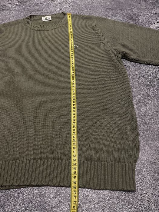 Чудовий оливковий вʼязаний свитер Lacoste
