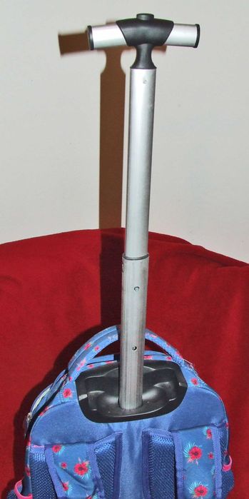 Zestaw Plecak tornister szkoły na kółkach Barbie w kwiaty szkolny