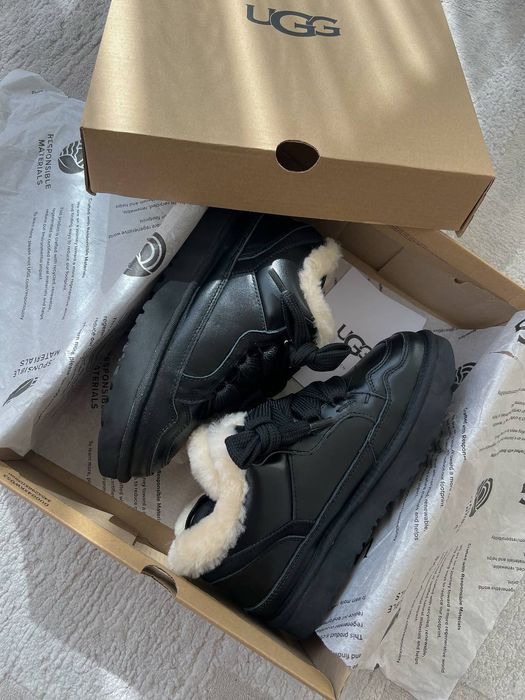 36-45 р угги Ugg Lowmel Sneaker Leather Black