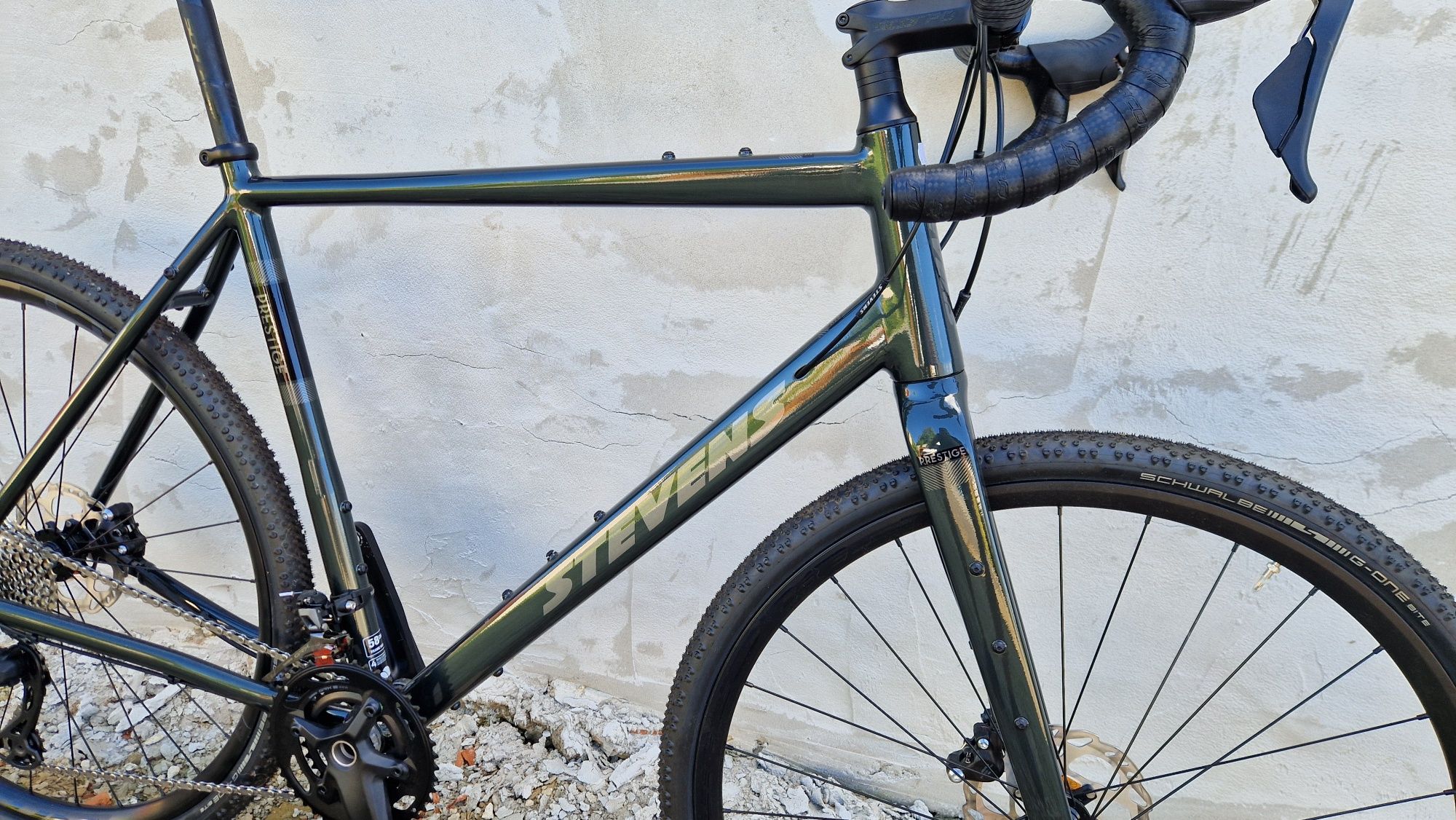 Nowe gravel Stevens prestige 2x12 GRX sztywne osie r58 2025 sztywne os