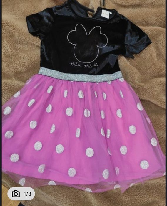 Sukienka dla dziewczynki Myszka Minnie rozmiar 110/116