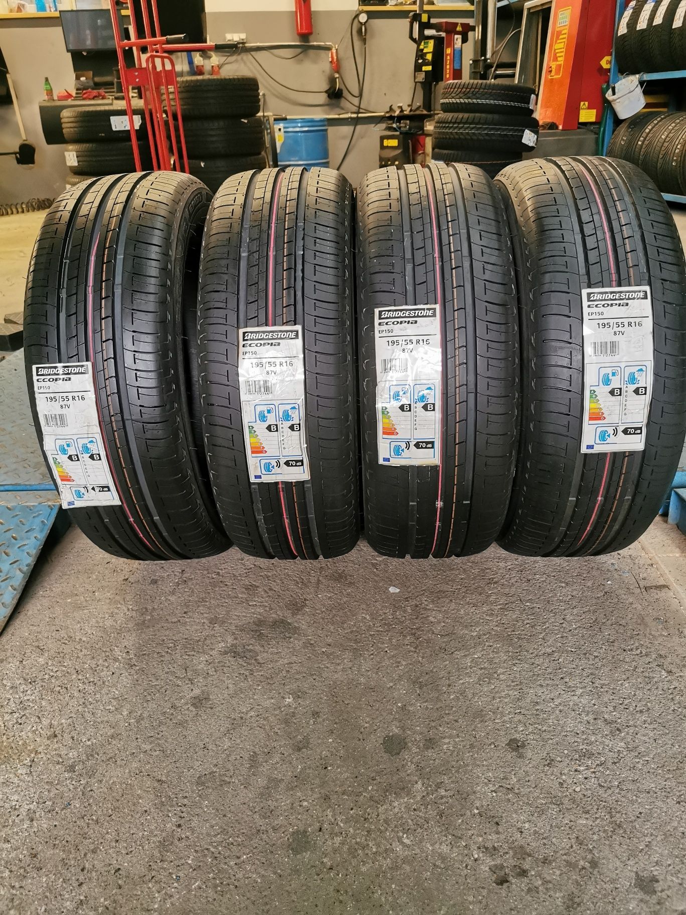 SUPER OKAZJA KOMPLET 195/55R16 87V Bridgestone EcoPia EP150 z 2020r.