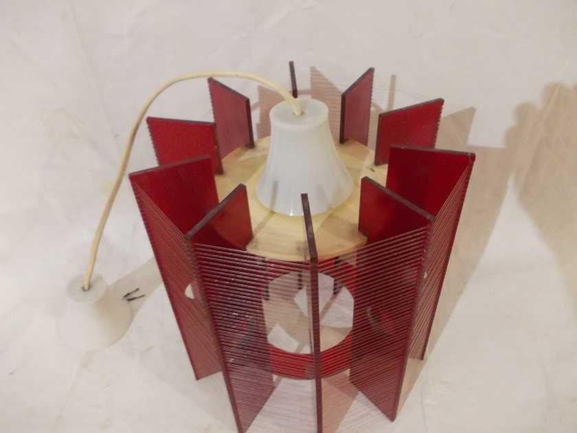 Żyrandol żyłkowy lampa design new look loft PRL