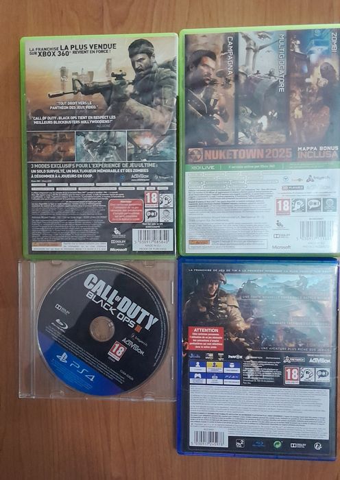 Call of duty black ops 1/2/3/4 Playstation 4/Xbox 360