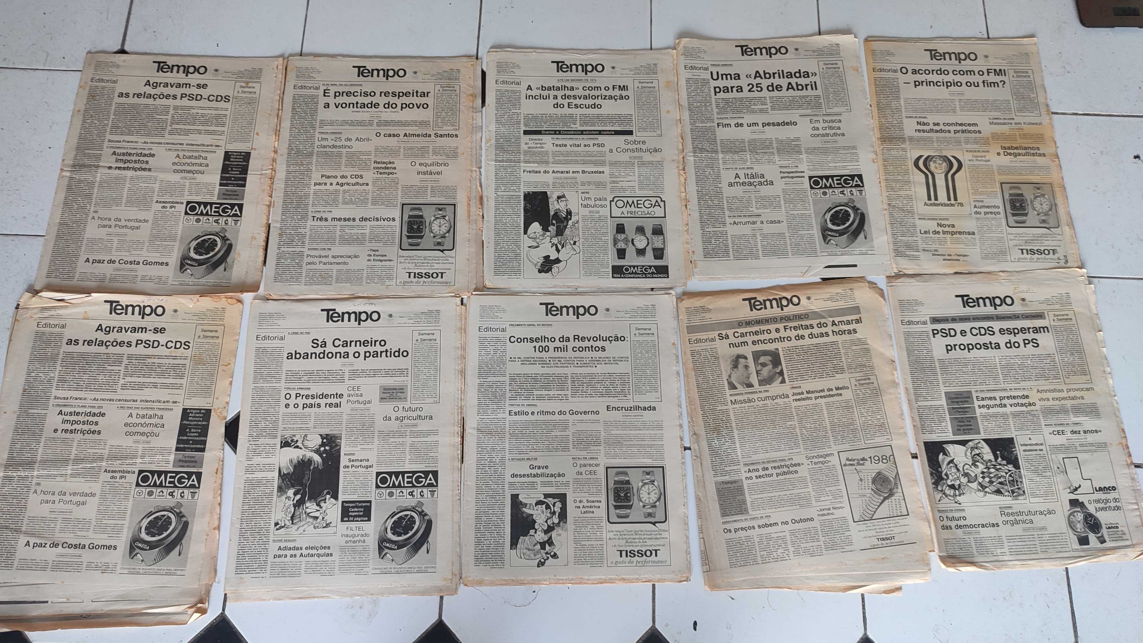 54 Jornais Tempo - Anos 70 e 80