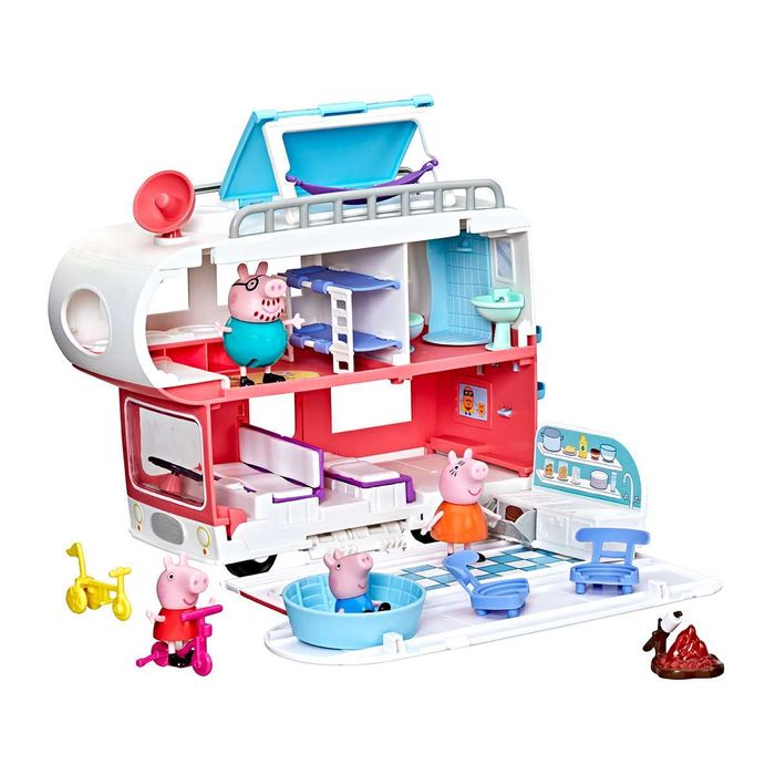 F2182 Ігровий набір Peppa Сімейний кемпер Пеппи (4 фігурки, звук)