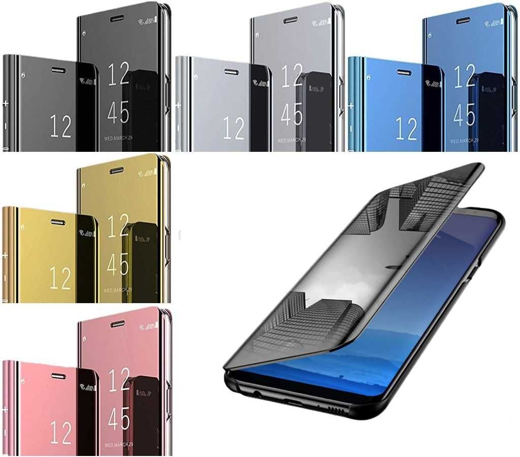 Etui Case Flip Clear View do Huawei P30 + Szkło Hartowane