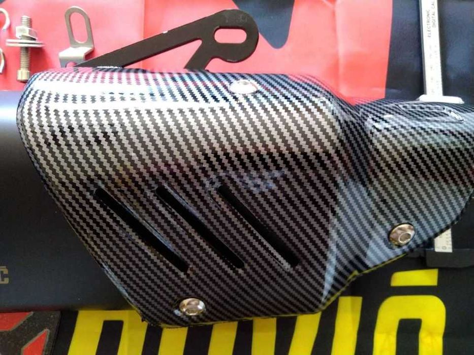 Ponteiras de escape R. akrapovic - cinza inox ou preto mate
