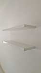 Conjunto 2 prateleiras IKEA modelo Lack brancas