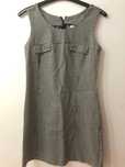 Vestido curto c/ padrão xadrez