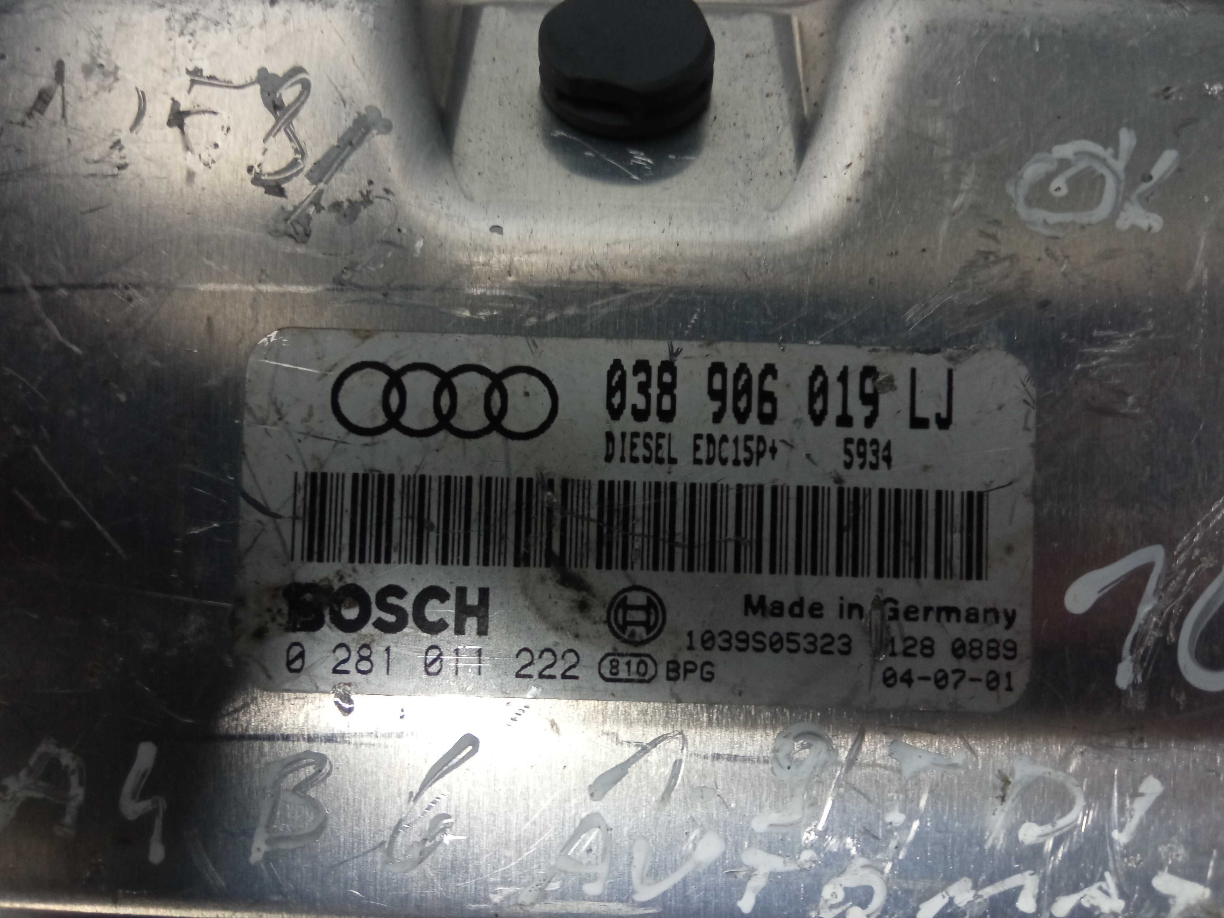 Komputer sterownik silnika Audi A4 B6 1.9 TDI 038/906/019LJ Siedlce