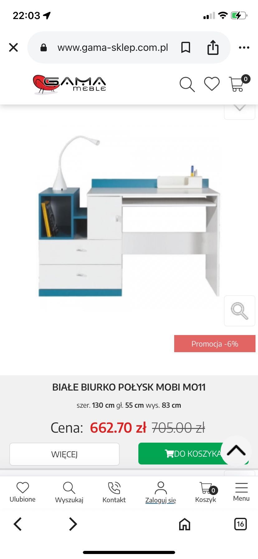 Biurko młodzieżowe