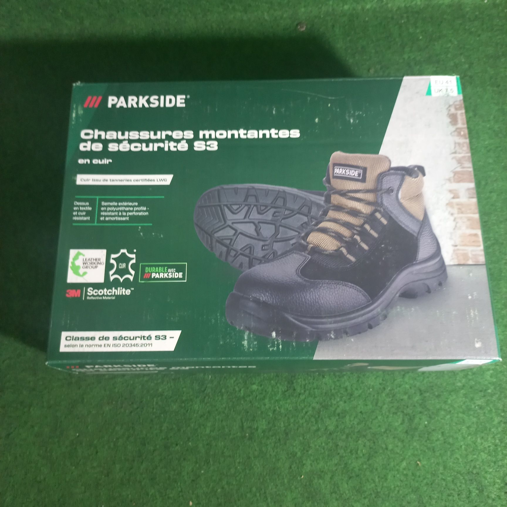 Робоче взуття Parkside S3 натуральна шкіра, антипрокольна підошва