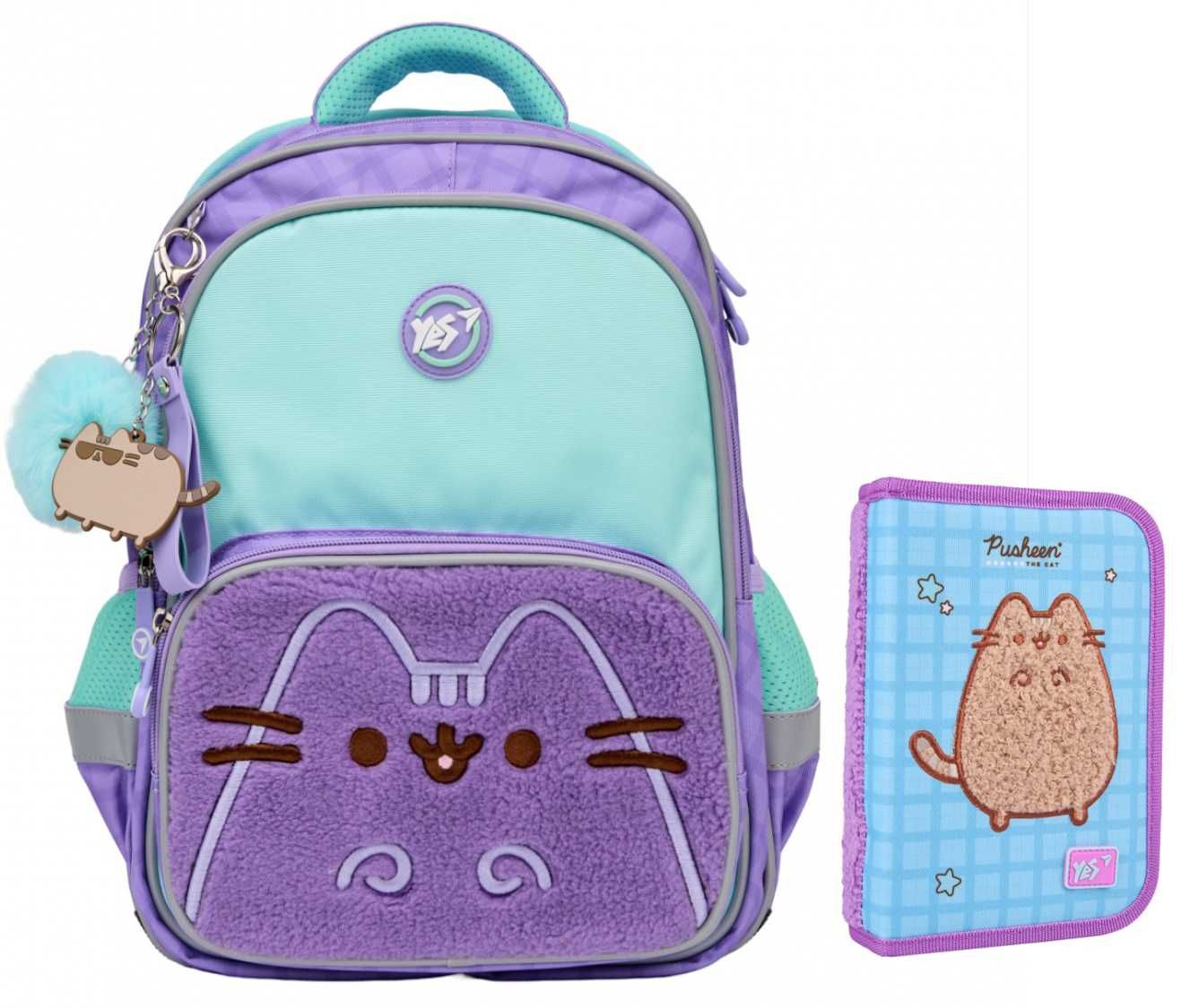 Рюкзак шкільний YES Pusheen  + пенал Пушин