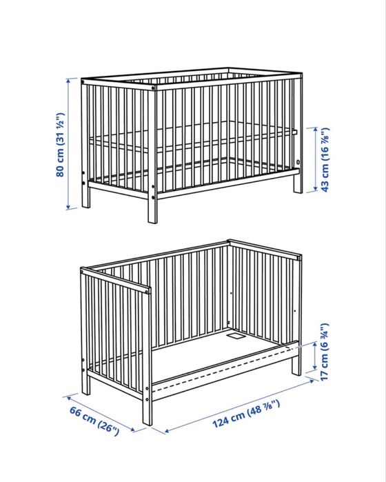 Berço Ikea Gulliver + colchão viscoelastico