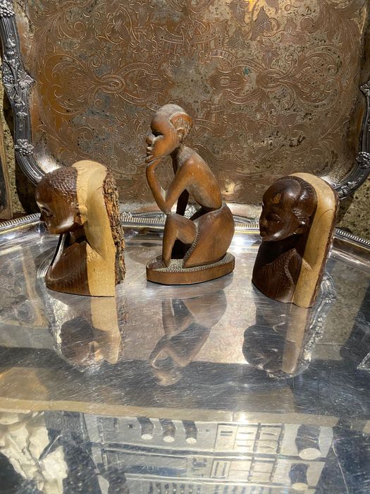 Esculturas Tribais ibinda Anos 60 Cabinda 11 cm