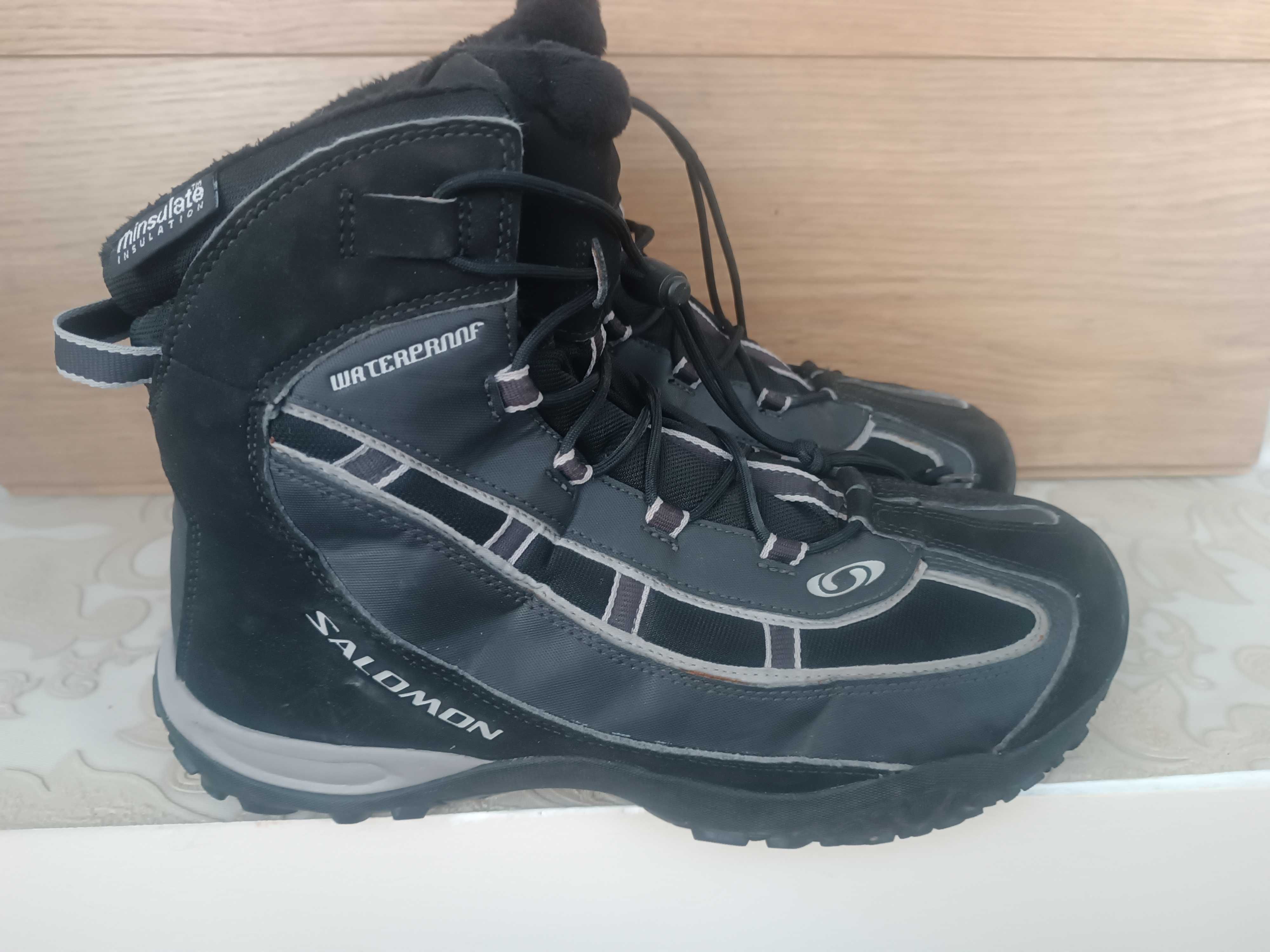 Зимние ботинки на Меху + Gore tex 44 28 см Salomon