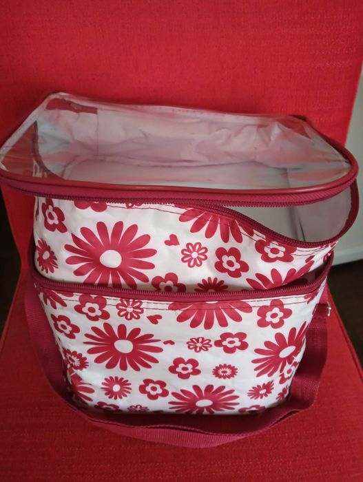 Bolsa térmica 2 andares com alça