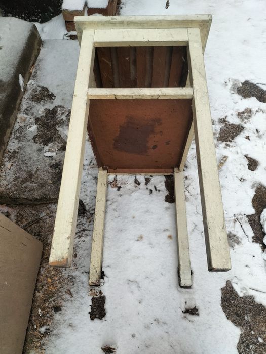 Stolik drewniany z PRL