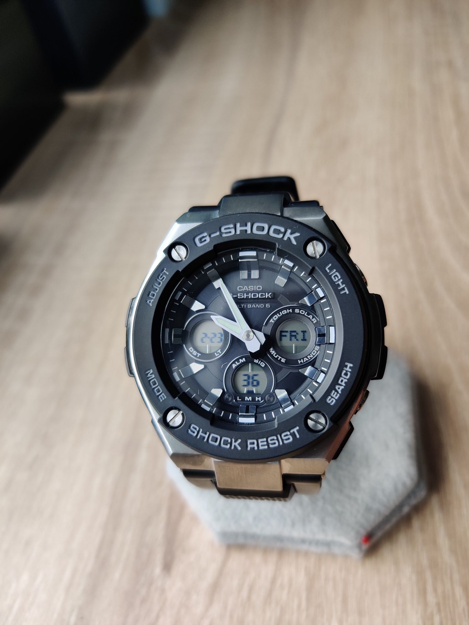 Casio G-Shock GST-W300-1a Tough Solar Multiband 6 nowy bezel