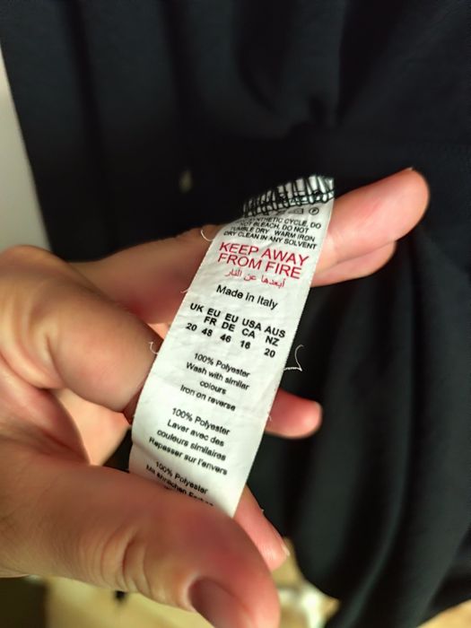 Czarna sukienka koszulowa/ koszula r.48