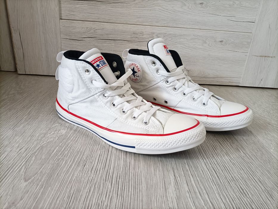 Buty Trampki Converse jesienne męskie białe z kostkę 44 wiosna jesień