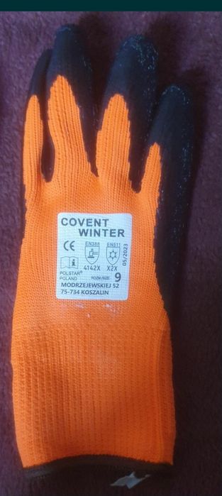 Rękawice robocze zimowe Covent Winter rozm. 9 nowe