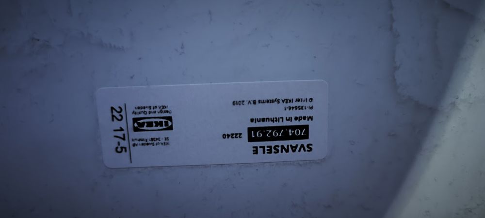 Lustro IKEA SVANSELE złote duże 73x158