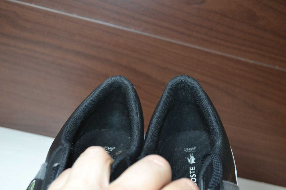 Lacoste 40р кеды кроссовки кожаные оригинал