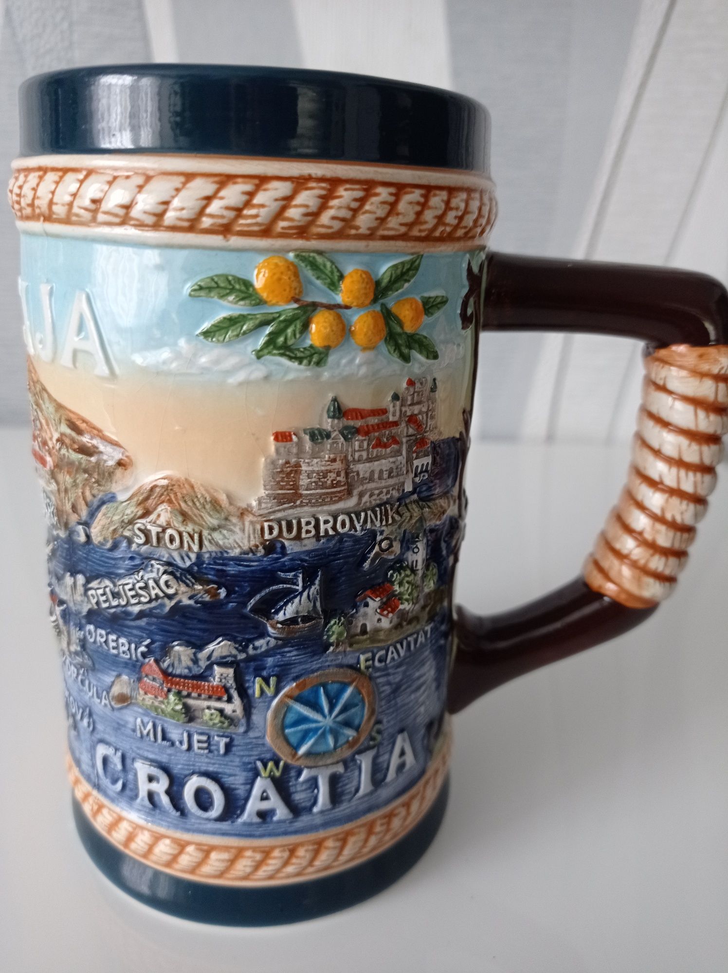Nowy piękny kufel z Chorwacji - pamiątka