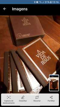 Colecção de 4 livros "A vida de Jesus"