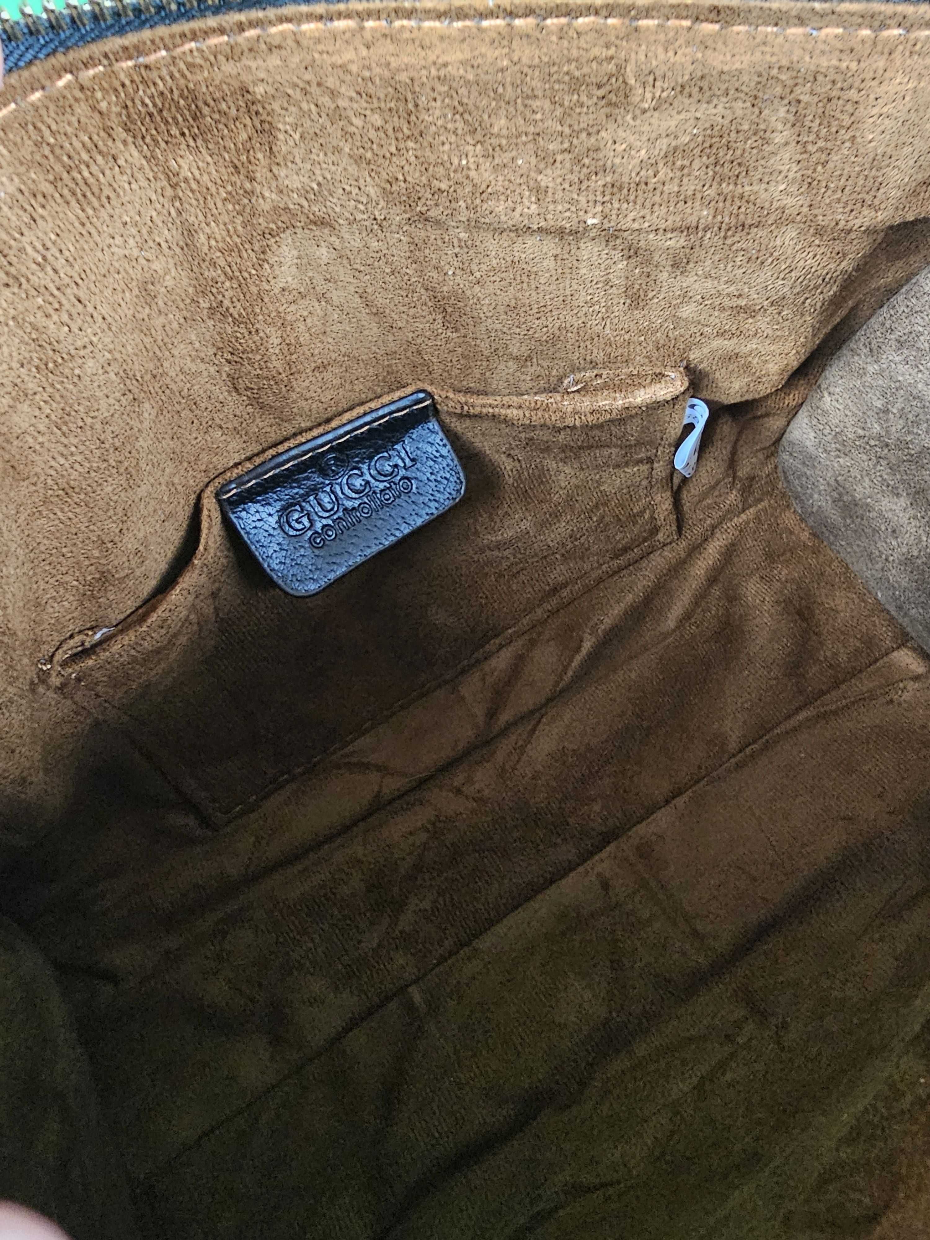 Torba damska kuferek gucci beż czarny hit