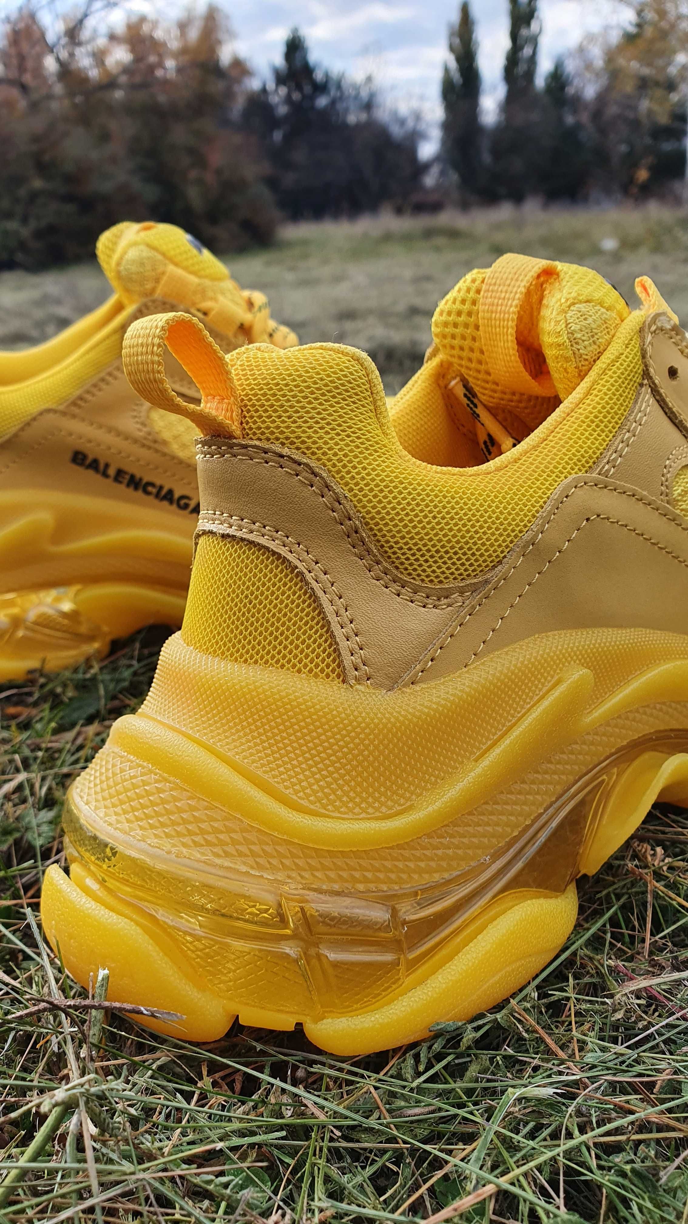 Buty Balenciaga Triple S Clear Sole Yellow 36-42r
