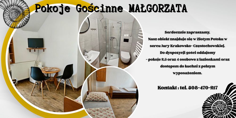 WOLNE POKOJE nocleg weekend wakacje Złoty Potok domek Jurze śląskie