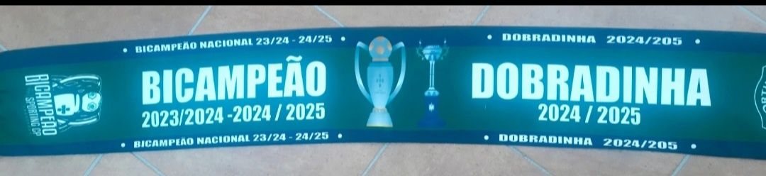 Cachecol Bi campiao e Dobradinha
