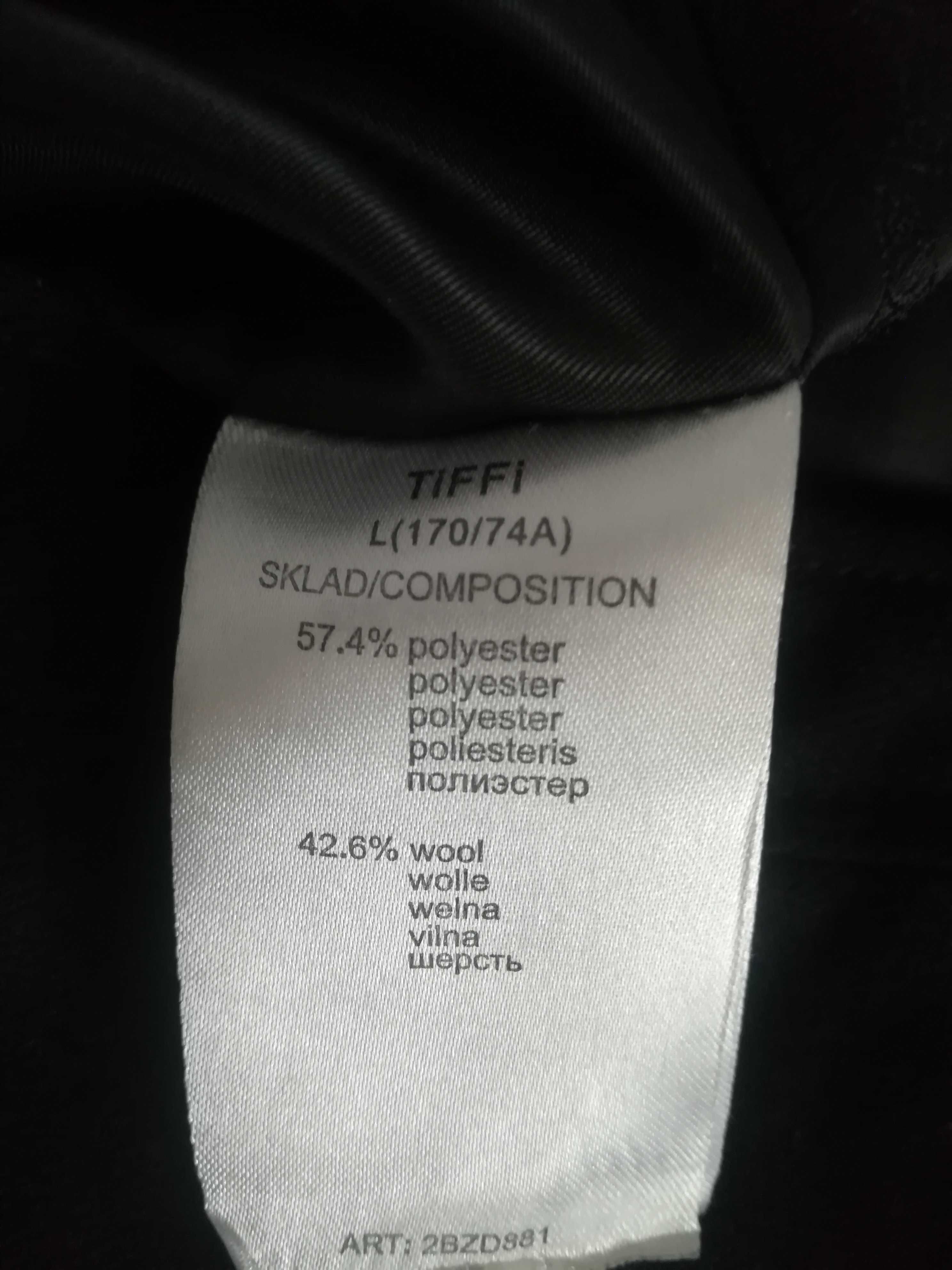 Spódniczka Tiffi, czarna w na planie koła , XL, wełna