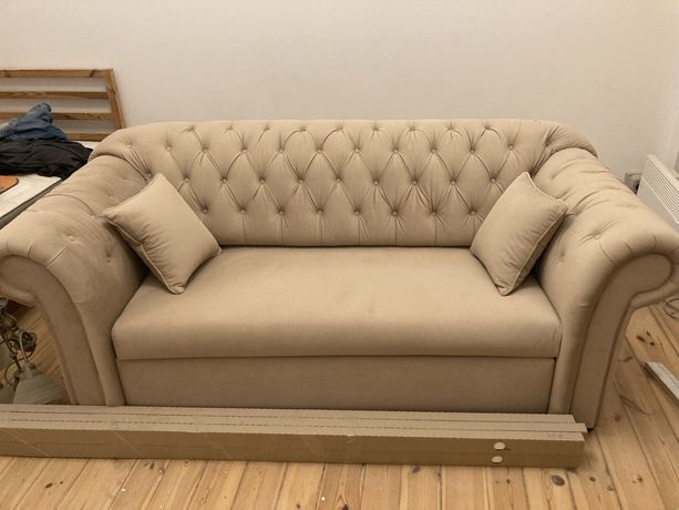 Sofa Cupido Black Red White jak nowa
