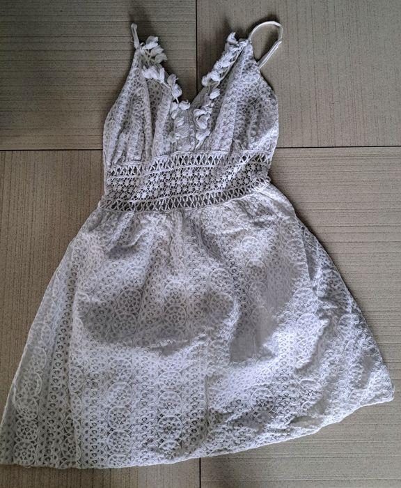 Sukienka bawełniana koronkowa na lato Made in Italy