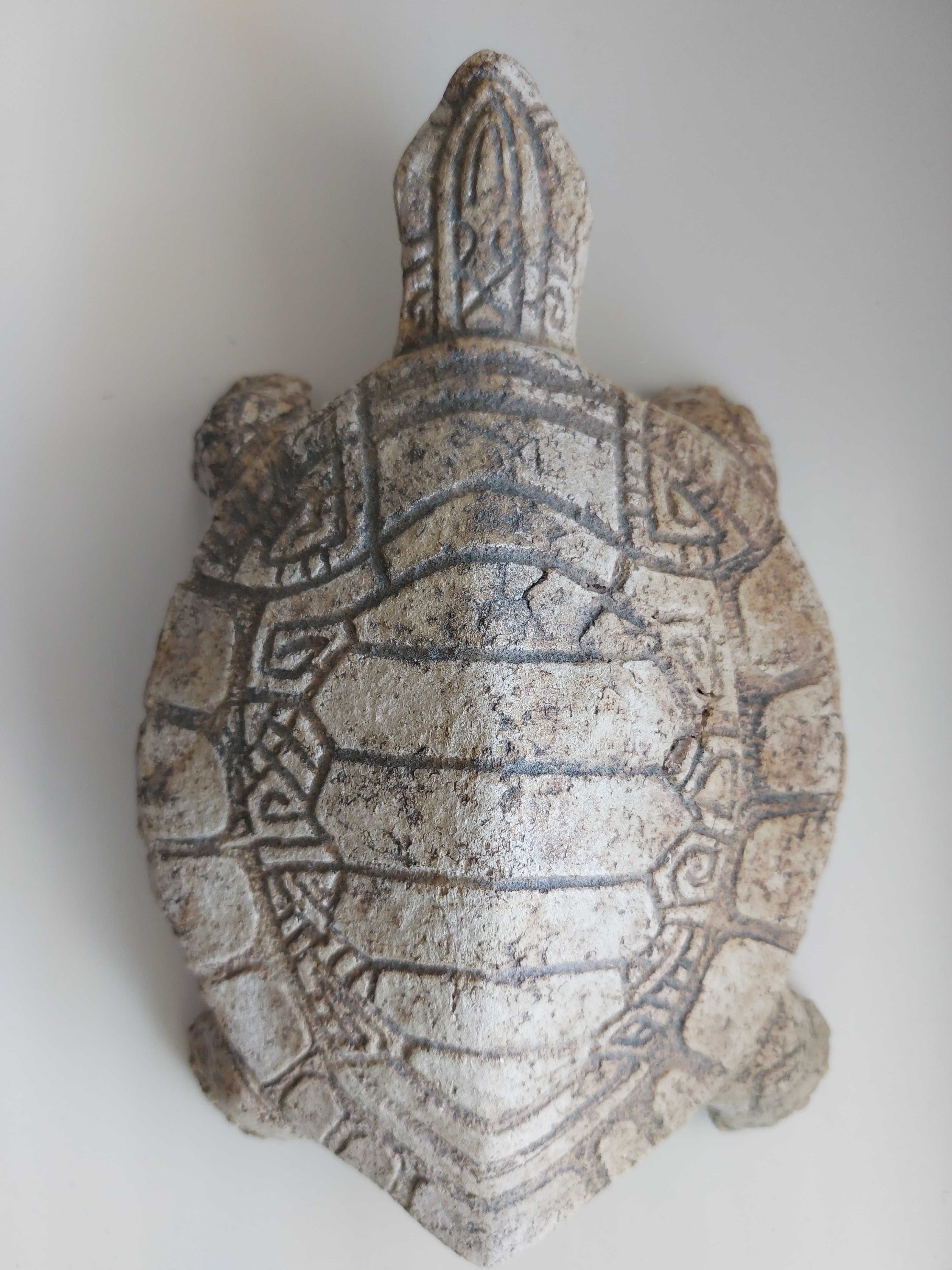 Ceramiczny żółw, rękodzieło, Wabi Sabi, Natural, Eko, Etno, Boho, Row