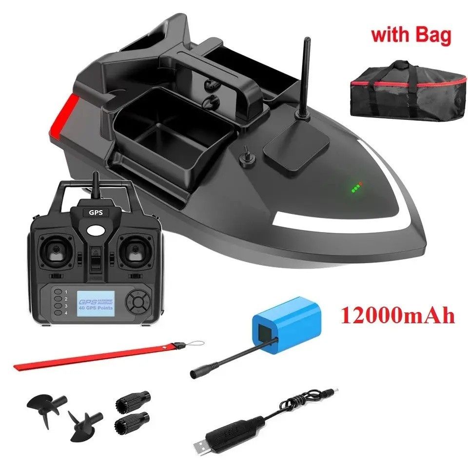 Карповий кораблик Flytec V020 GPS 40 точек 12000ма/ч