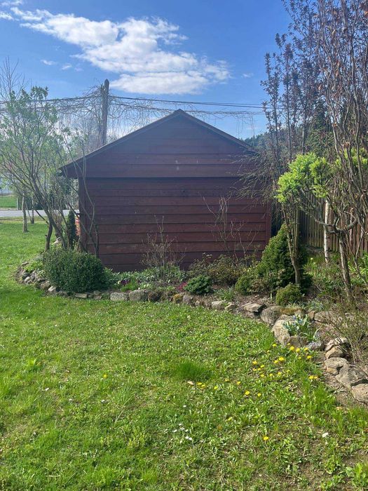 Garaż drewniany, wolnostojący