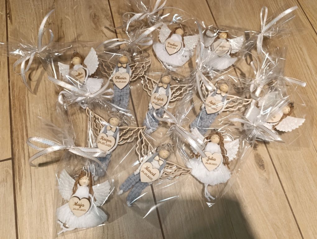 Magnesy breloczki zawieszki aniołki dzień nauczyciela zakończenie roku